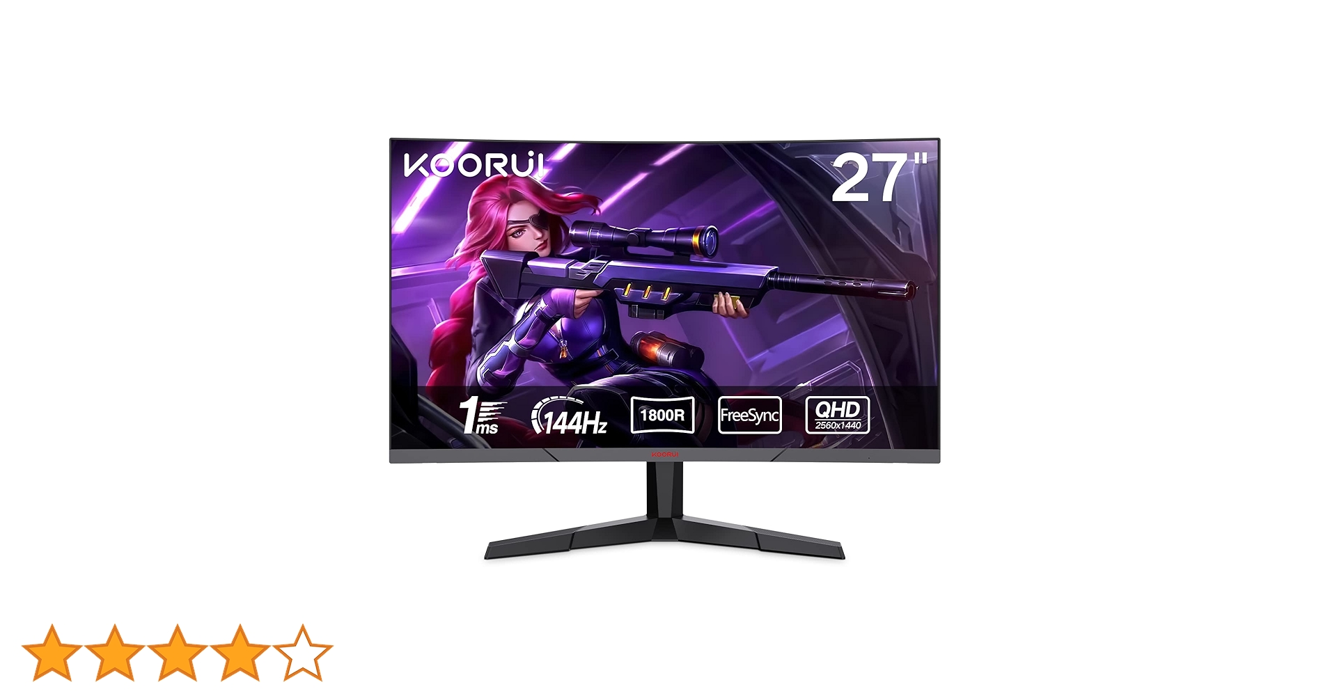 ゲーミングモニター 27インチモニター 湾曲/曲面/カーブ型 PCモニター Amazon.co.jp: KOORUI ゲーミングモニター 27インチモニター